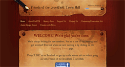 Desktop Screenshot of friendsofthebrookfieldtownhall.com